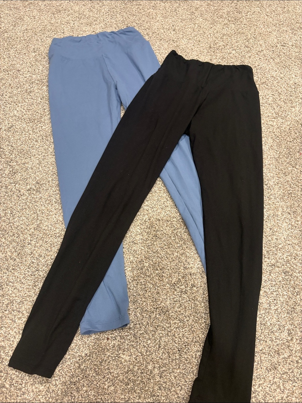 Amazon Women's Pull-On Leggings - Black & Slate Blue